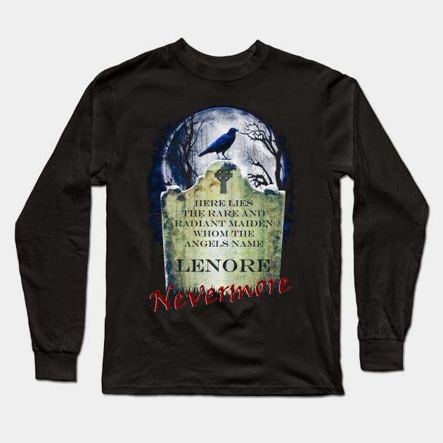 Edgar Allan Poe The Raven Long Sleeve T-Shirt by HellwoodOutfitters